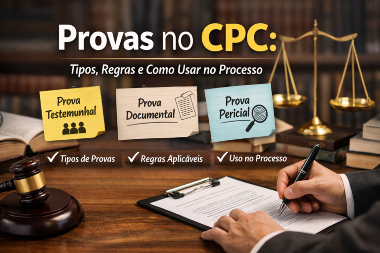 Provas no CPC: tipos, regras e como usar no processo